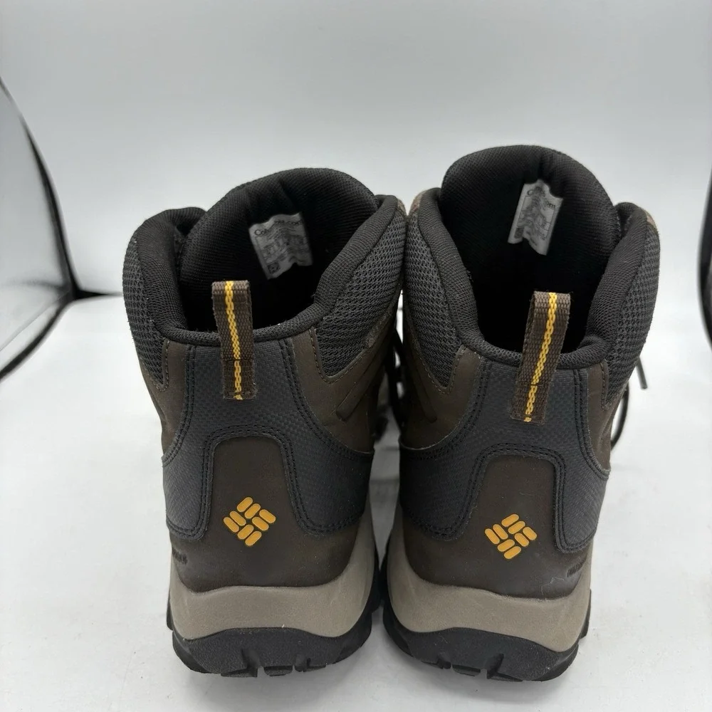 Columbia Hiking Boots Mens Size 14 Newton Ridge Plus II Brown Camp Waterproof